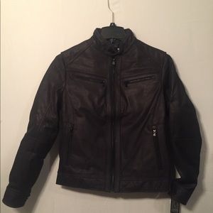 Micheal Kors Washed Nubuck Jacket